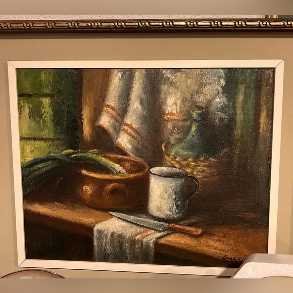 Hand Crafted Other - Vintage Framed painting